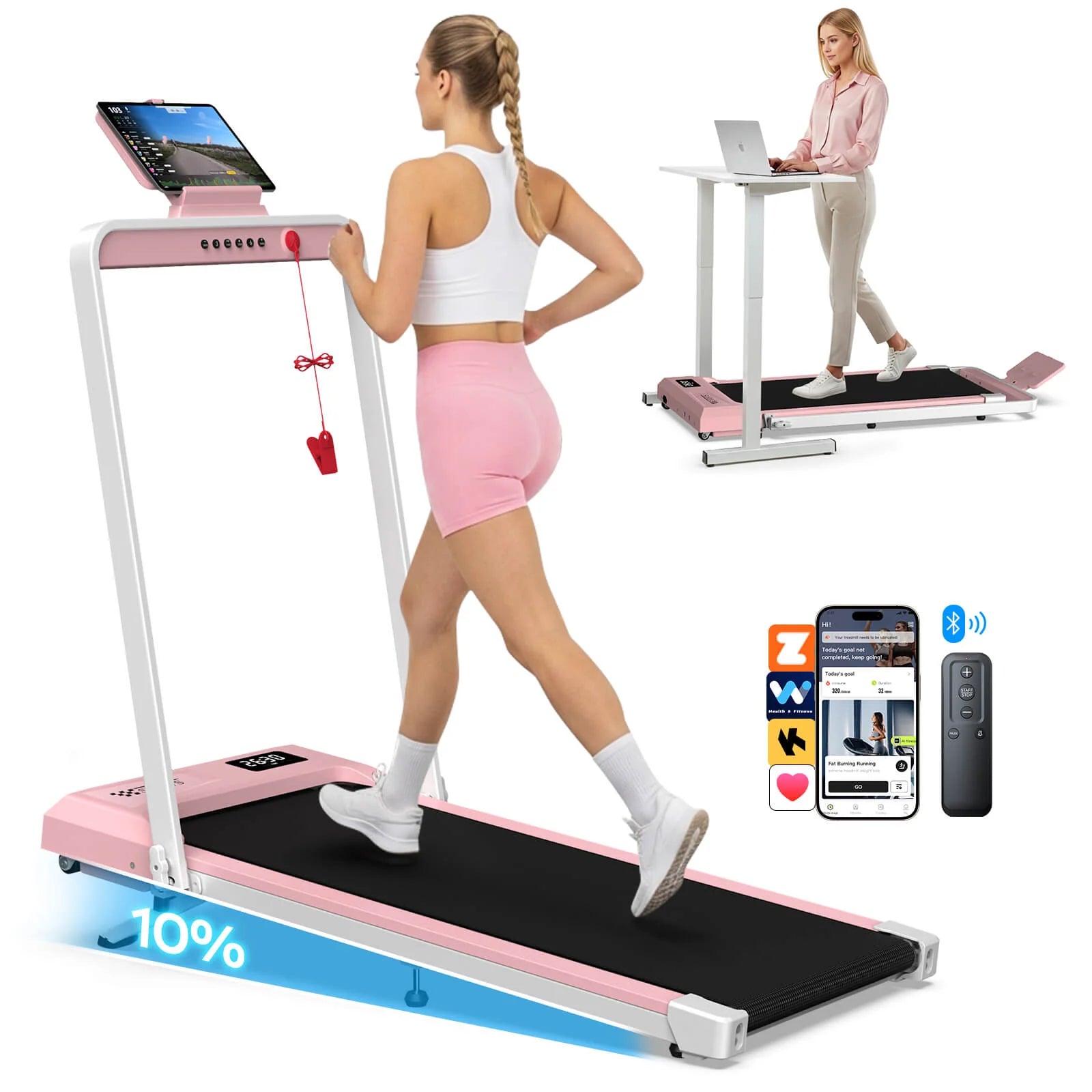 EliteStep Run 3-in-1 Folding Treadmill - Walk, Jog & Run at Home