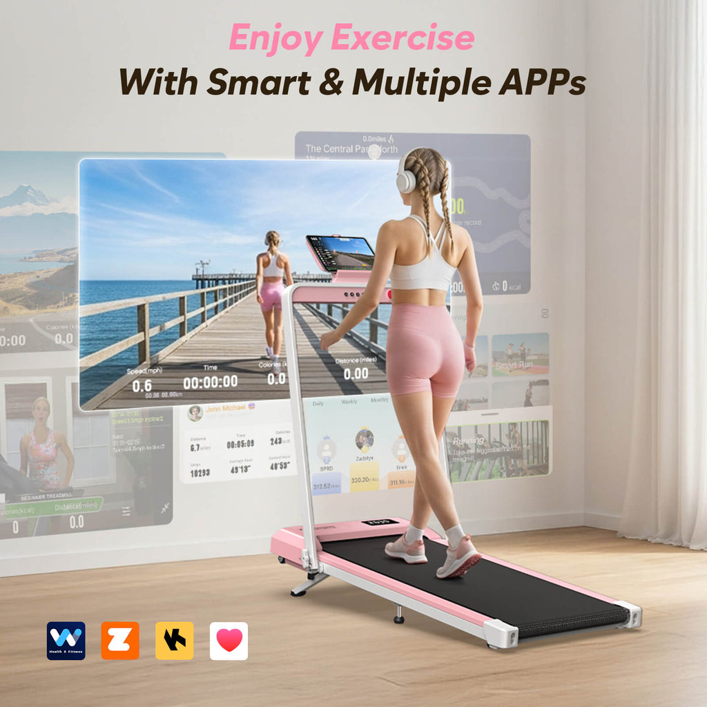 EliteStep Run 3-in-1 Folding Treadmill - Walk, Jog & Run at Home